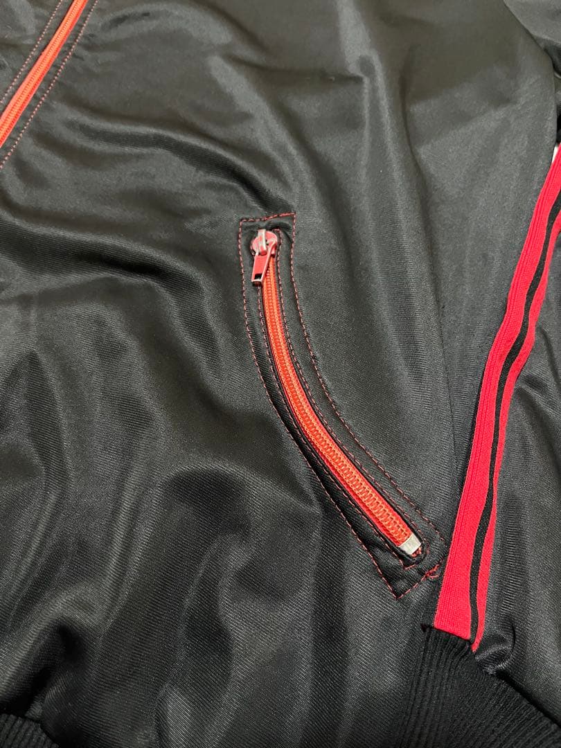 希少　70s adidas トラックジャケット　カーブポケット　XL ブラック