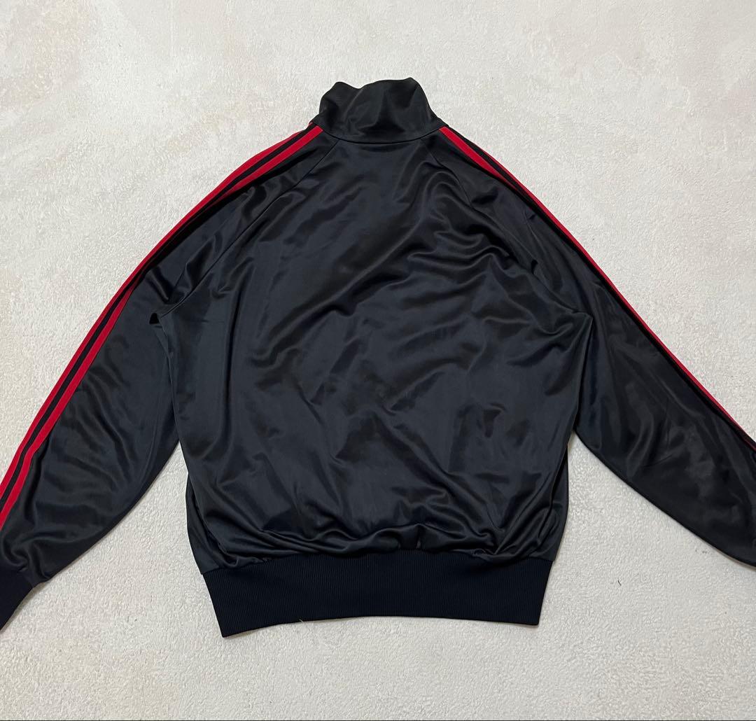 希少　70s adidas トラックジャケット　カーブポケット　XL ブラック