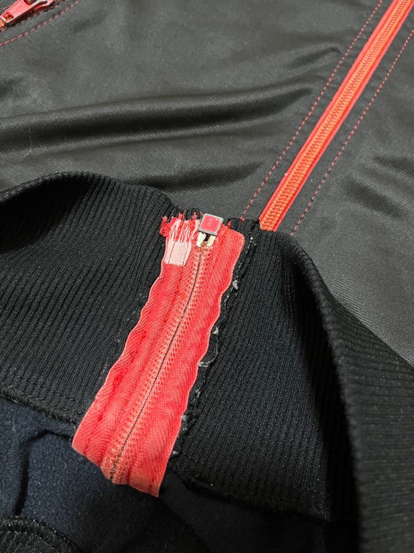 希少　70s adidas トラックジャケット　カーブポケット　XL ブラック