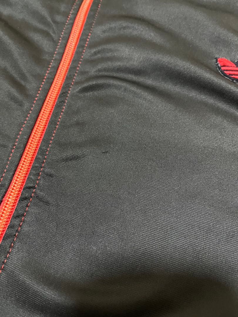 希少　70s adidas トラックジャケット　カーブポケット　XL ブラック