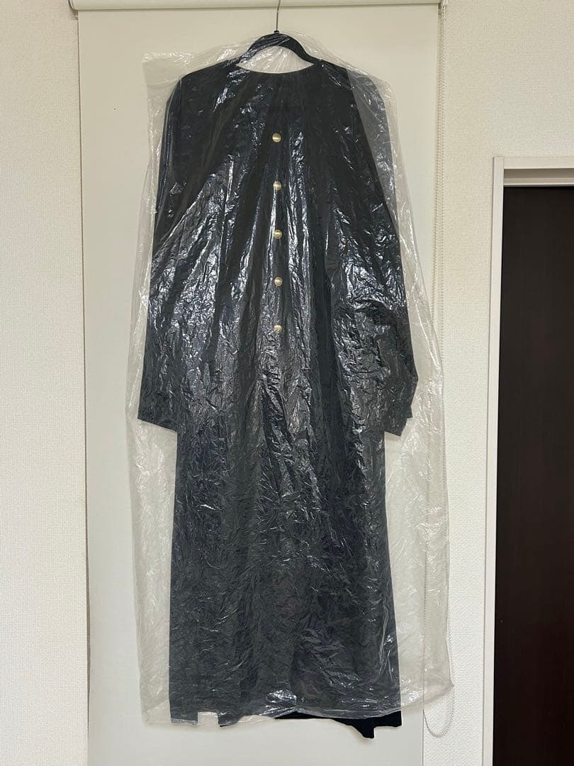 ヨウジヤマモトプールオム　19AW ブラックロングジャケット　金ボタン　サイズ3