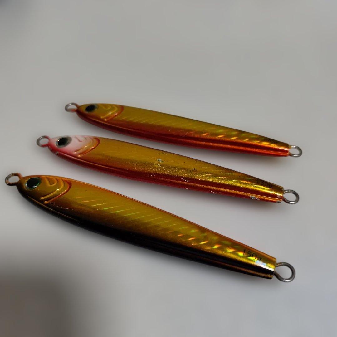 tgベイト 150g 3点セット　 ゴールド系