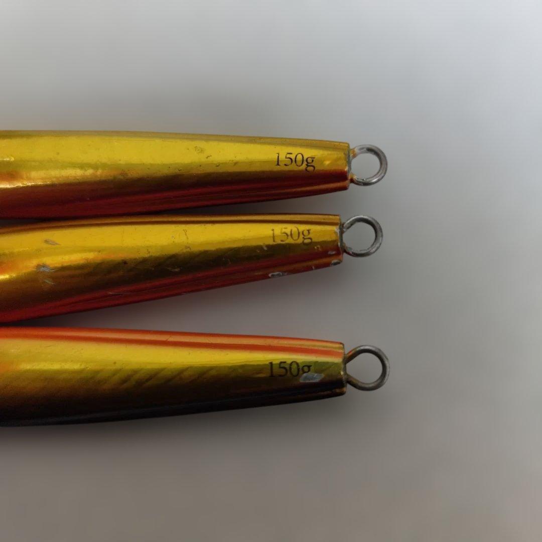 tgベイト 150g 3点セット　 ゴールド系