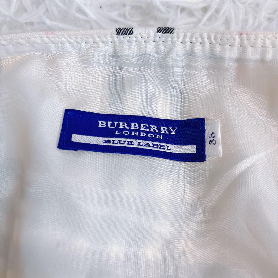 バーバリーブルーレーベル　プリーツスカート　ノバチェック