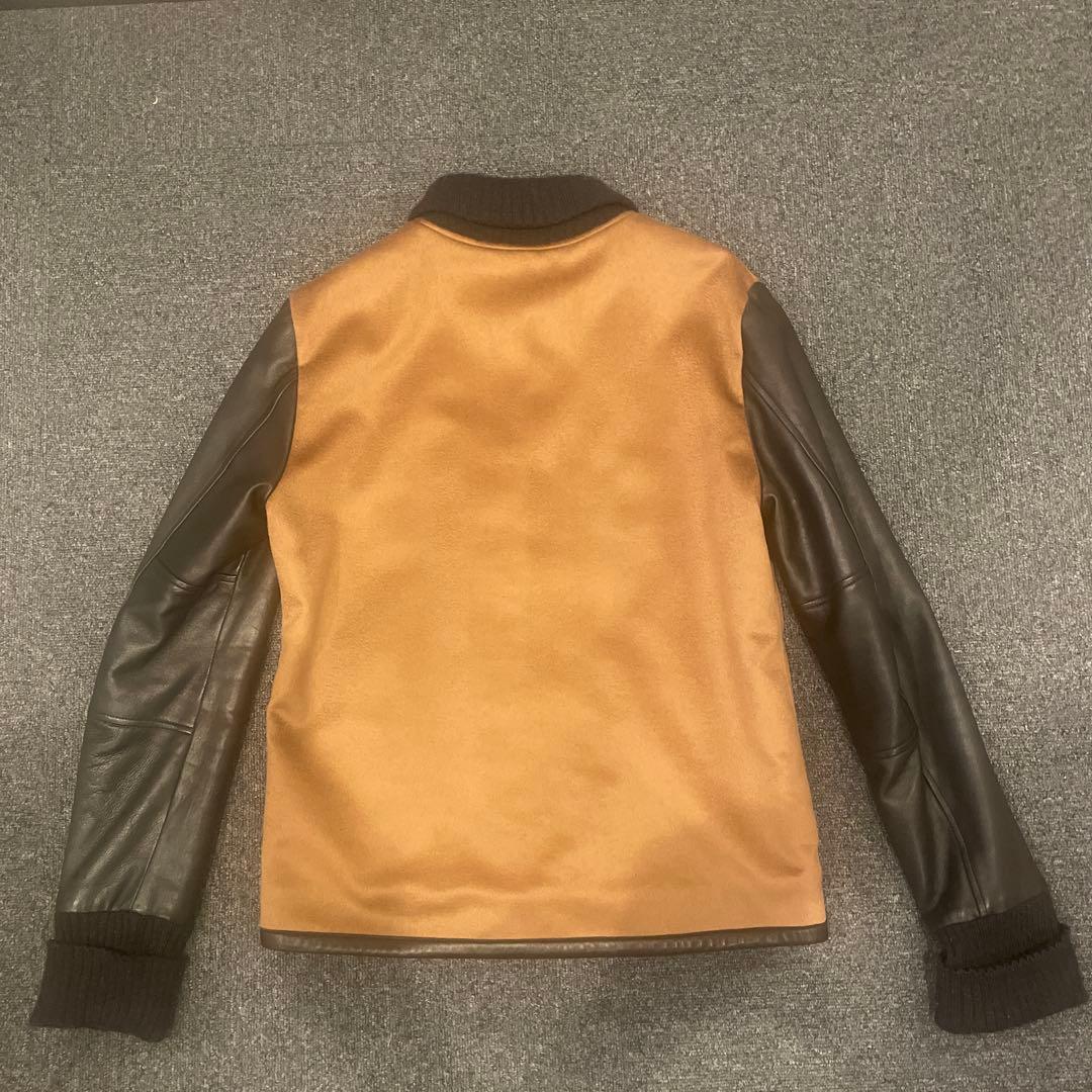 SLOWGUN 大人のスタジャン 本革×カシミヤ キャメル