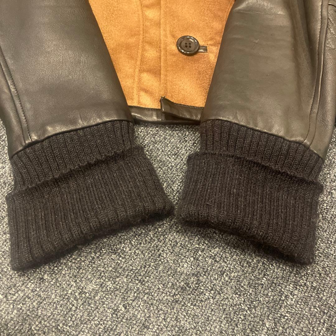 SLOWGUN 大人のスタジャン 本革×カシミヤ キャメル