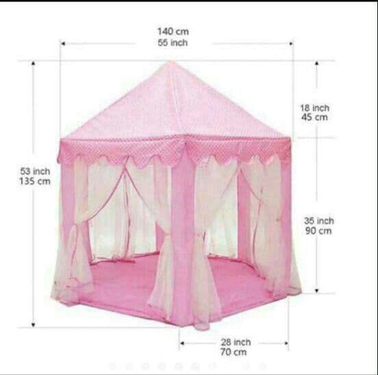 テント 子ども テント キッズテント お城 室内遊び場 ライト付きWW