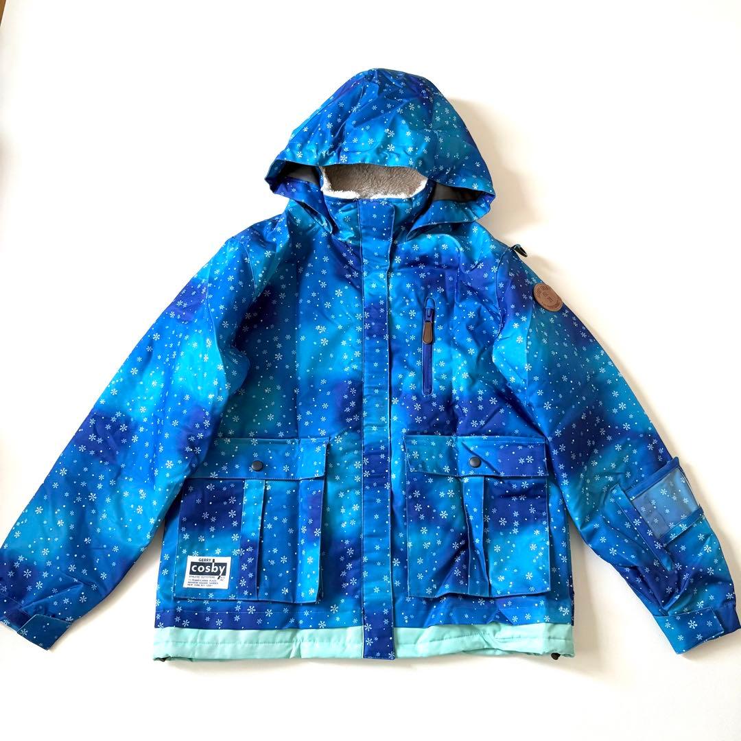 新品✨cosby スノボ スキーウェア 上下セット L ブルー 洗える