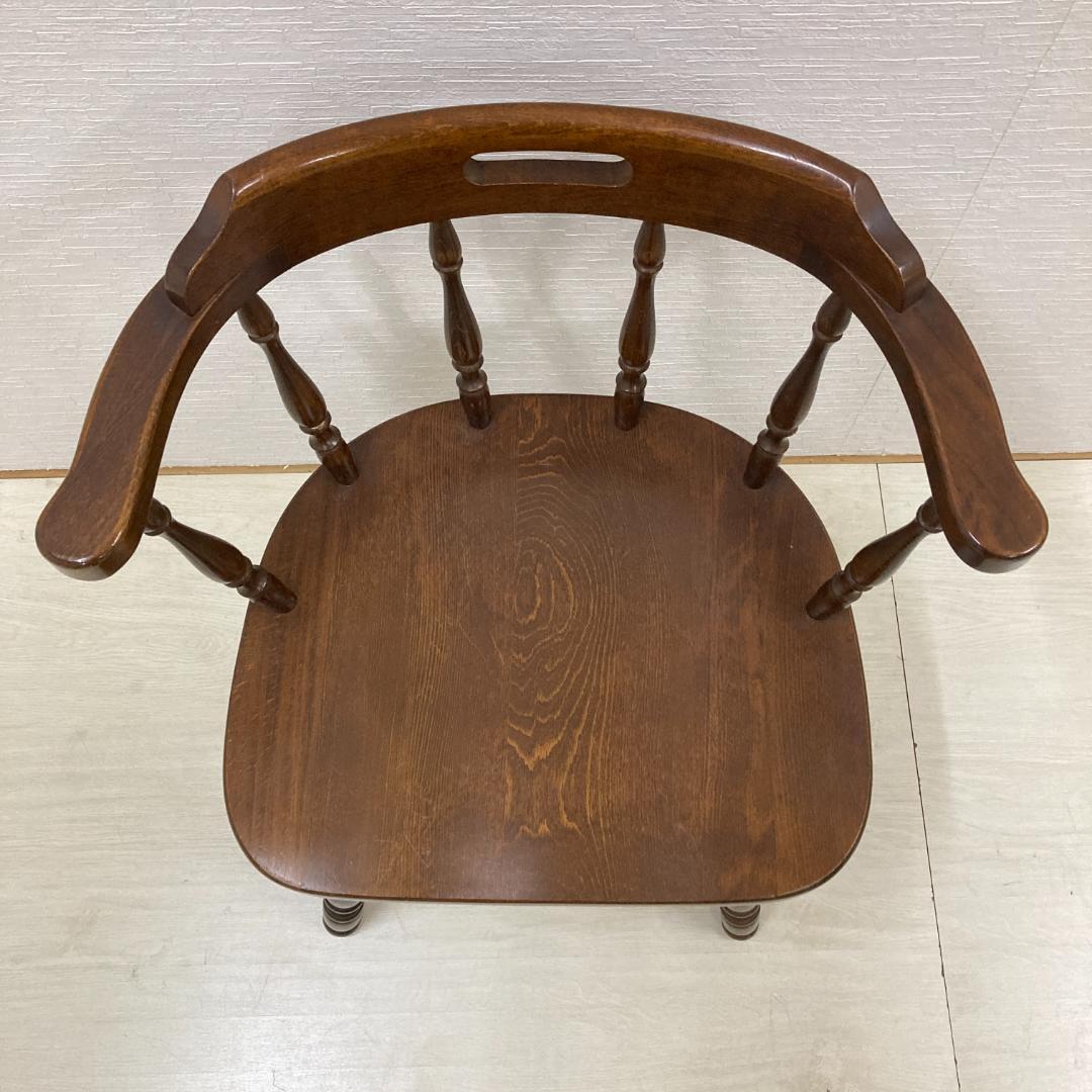 【飛騨産業】キツツキ　アームチェア　椅子　ダイニングチェア　２脚セット