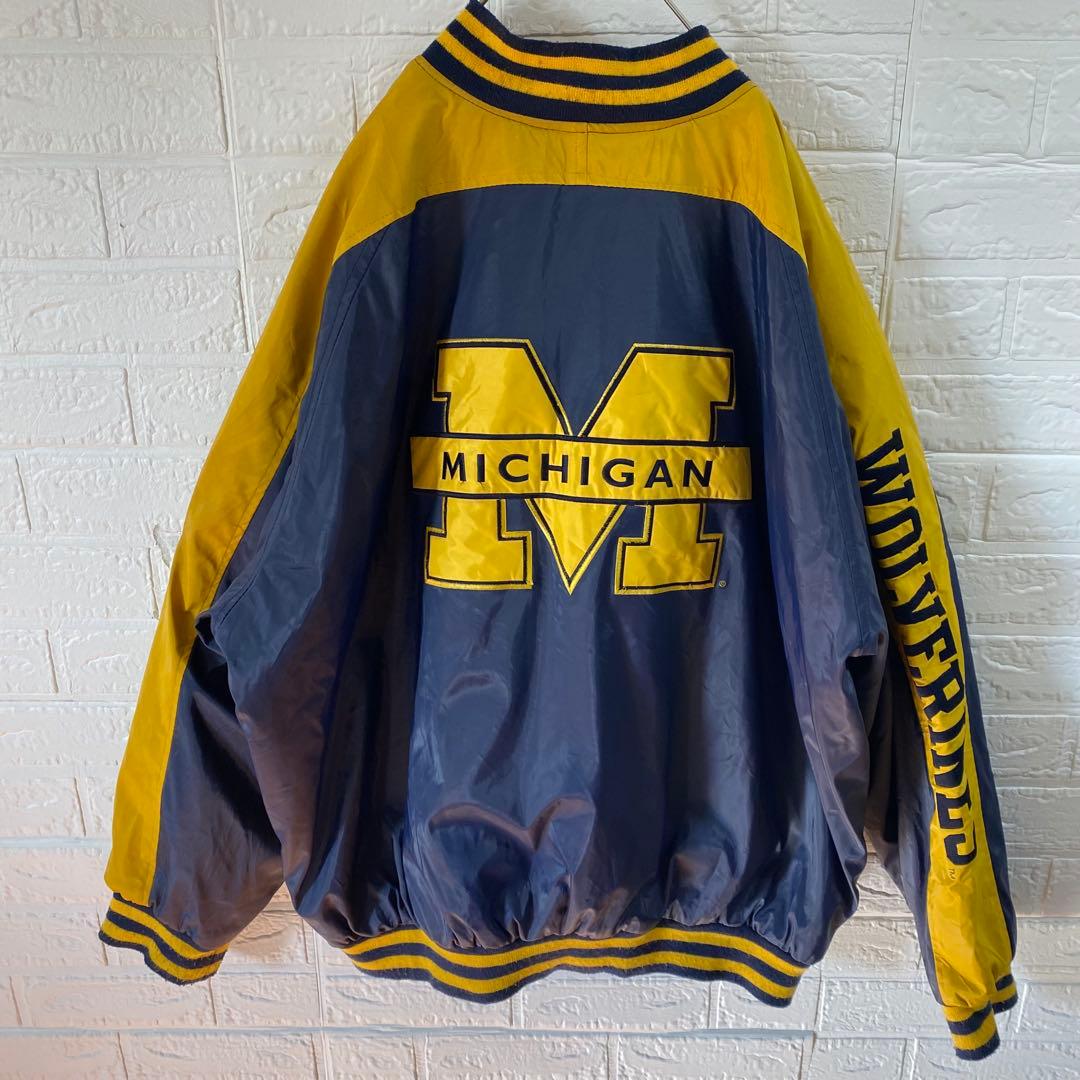 アメカジ　ミシガン大学　90s超オーバーサイズナイロンスタジャン
