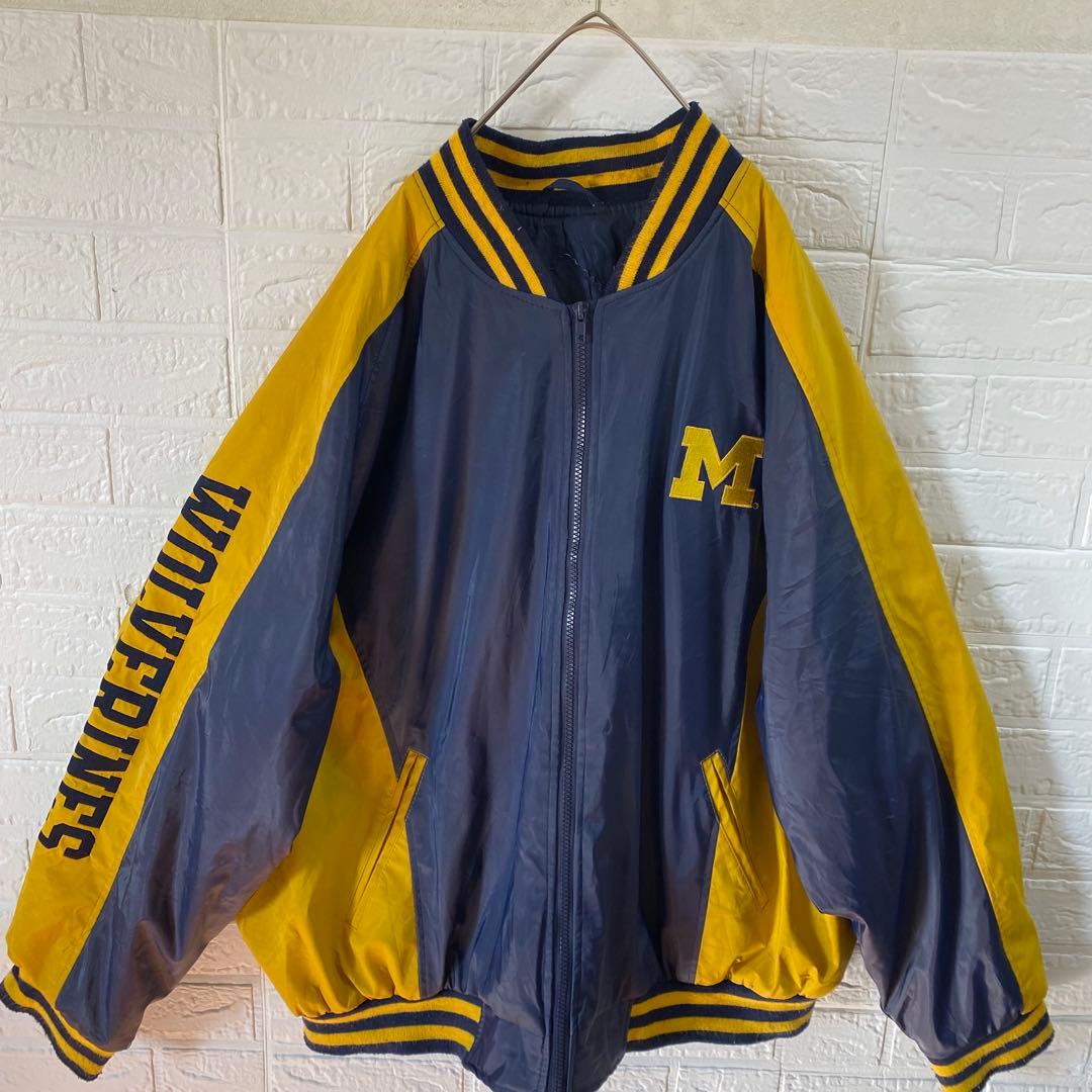 アメカジ　ミシガン大学　90s超オーバーサイズナイロンスタジャン