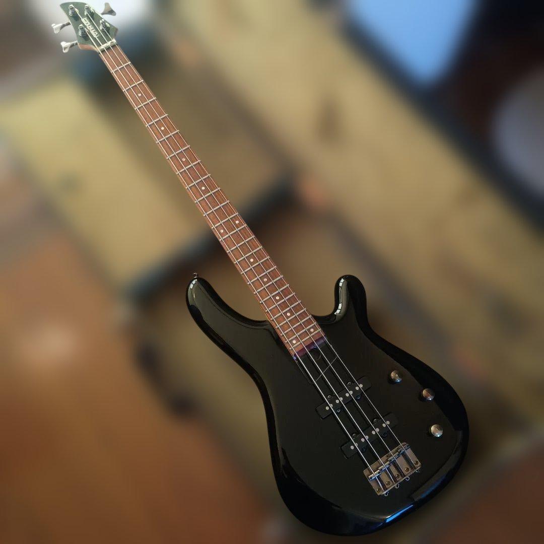 フェルナンデス エレキベース ブラック 虎杢ネック