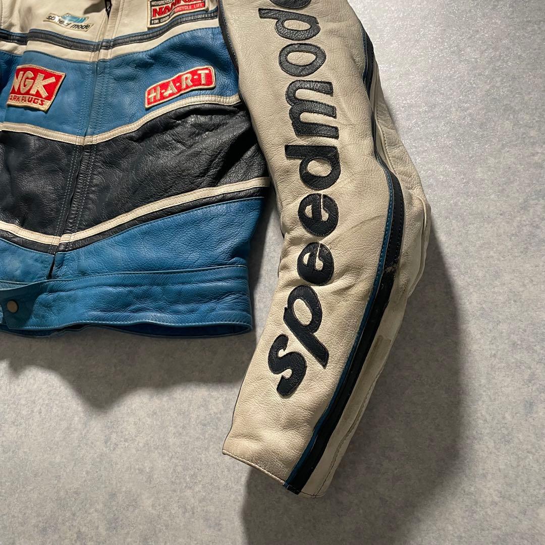 SPEED MODE ヴィンテージ レーシングジャケット オールレザー イタリア