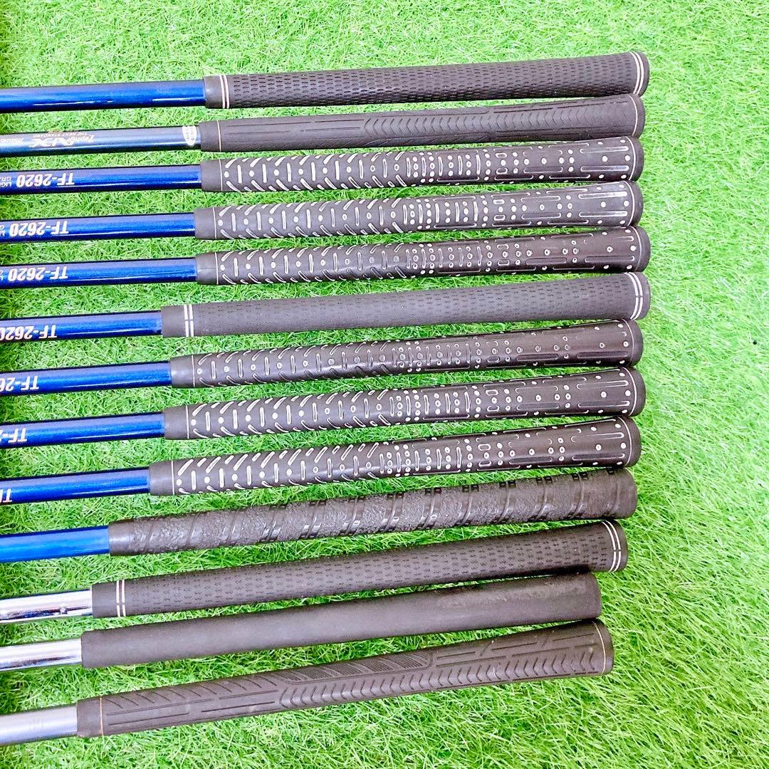 H1.ミズノ　初心者オススメ　ゴルフクラブ　メンズセット　右利き　13本