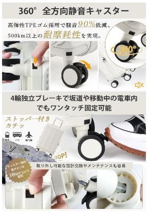 スーツケース 片開き 多機能 キャリーケース 軽量 Mサイズ キャスター 静音