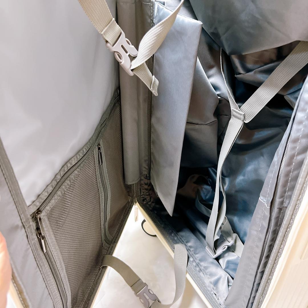 スーツケース 片開き 多機能 キャリーケース 軽量 Mサイズ キャスター 静音