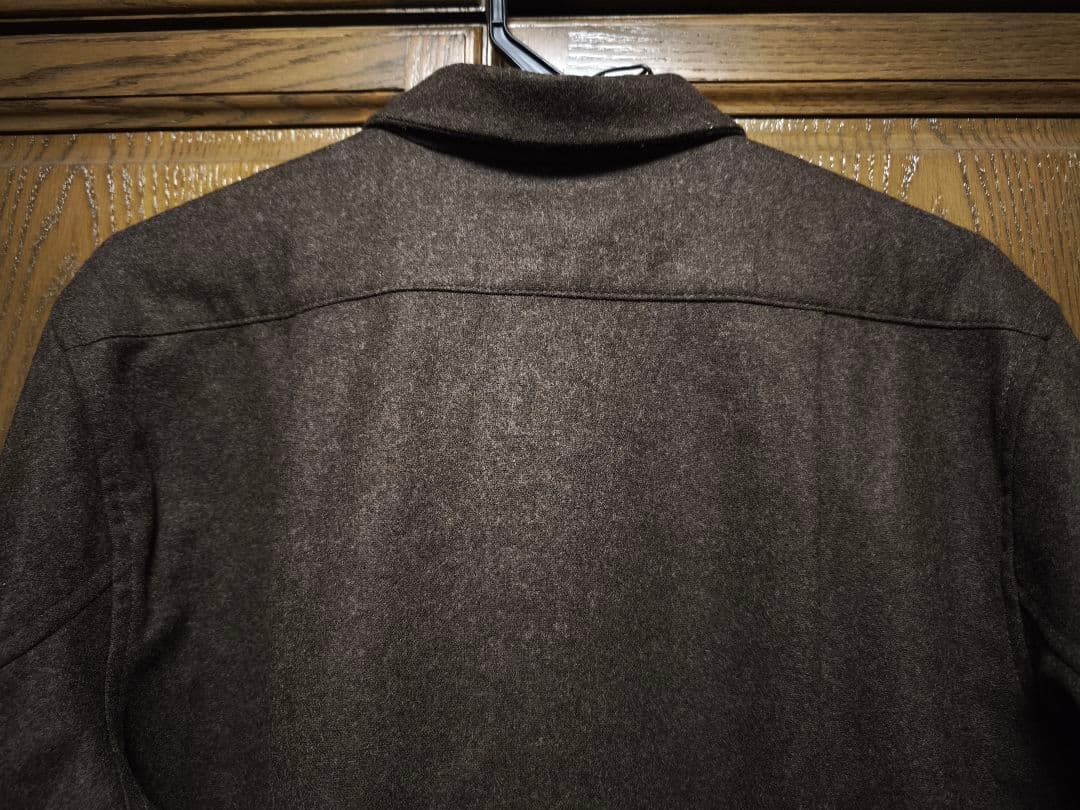 新品 フランクリーダー ローデンウール オールドスタイルシャツ 濃茶 S