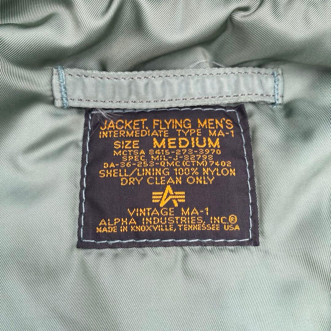 90s ALPHA INDUSTRIES 50s復刻 MA-1 USA製 M - メルカリ