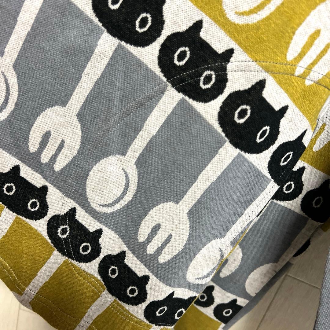 新品 マタノアツコ パジャマ 猫 メメ 長袖 長ズボン フォーク&スプーンGY