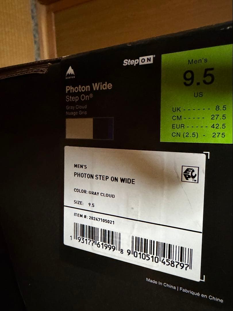 スノーボード 22-23 burton photon step on wide 27.5cm