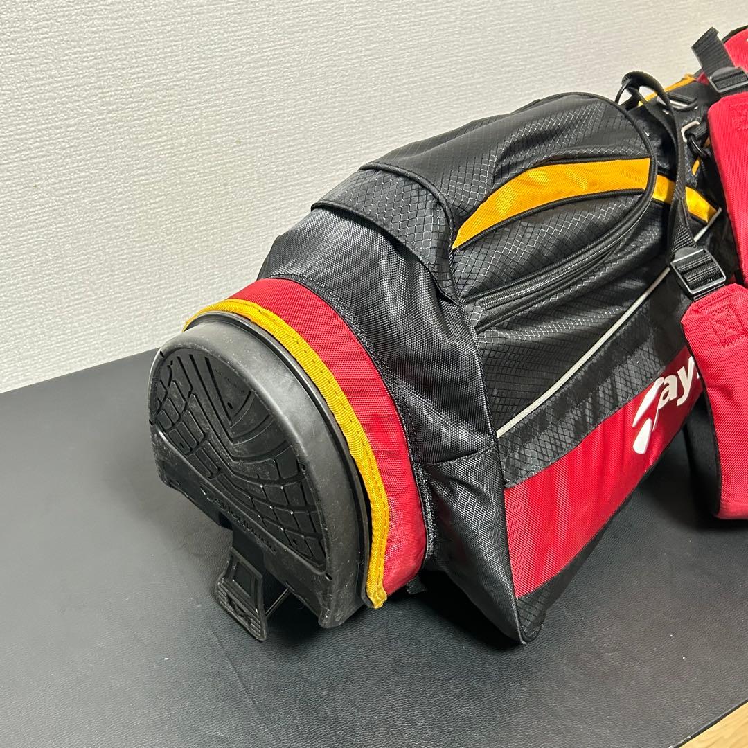 テーラーメイド 軽量スタンド キャディバッグ 7分割 綺麗め 赤/黄/黒