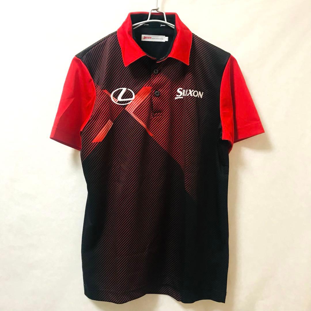 美品✴️SRIXON『松山英樹 コレクション ポロシャツ M』2016年／赤／黒