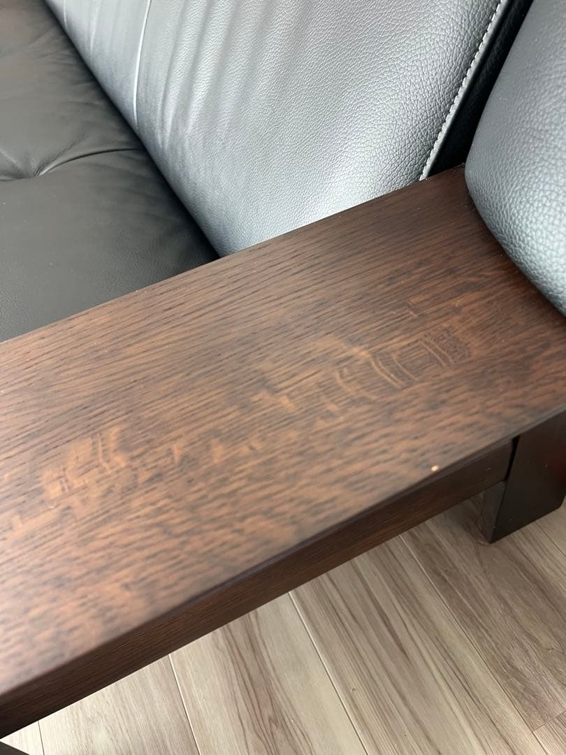 【送料込】カリモク 3人掛けソファ　ダンテS　ブラック