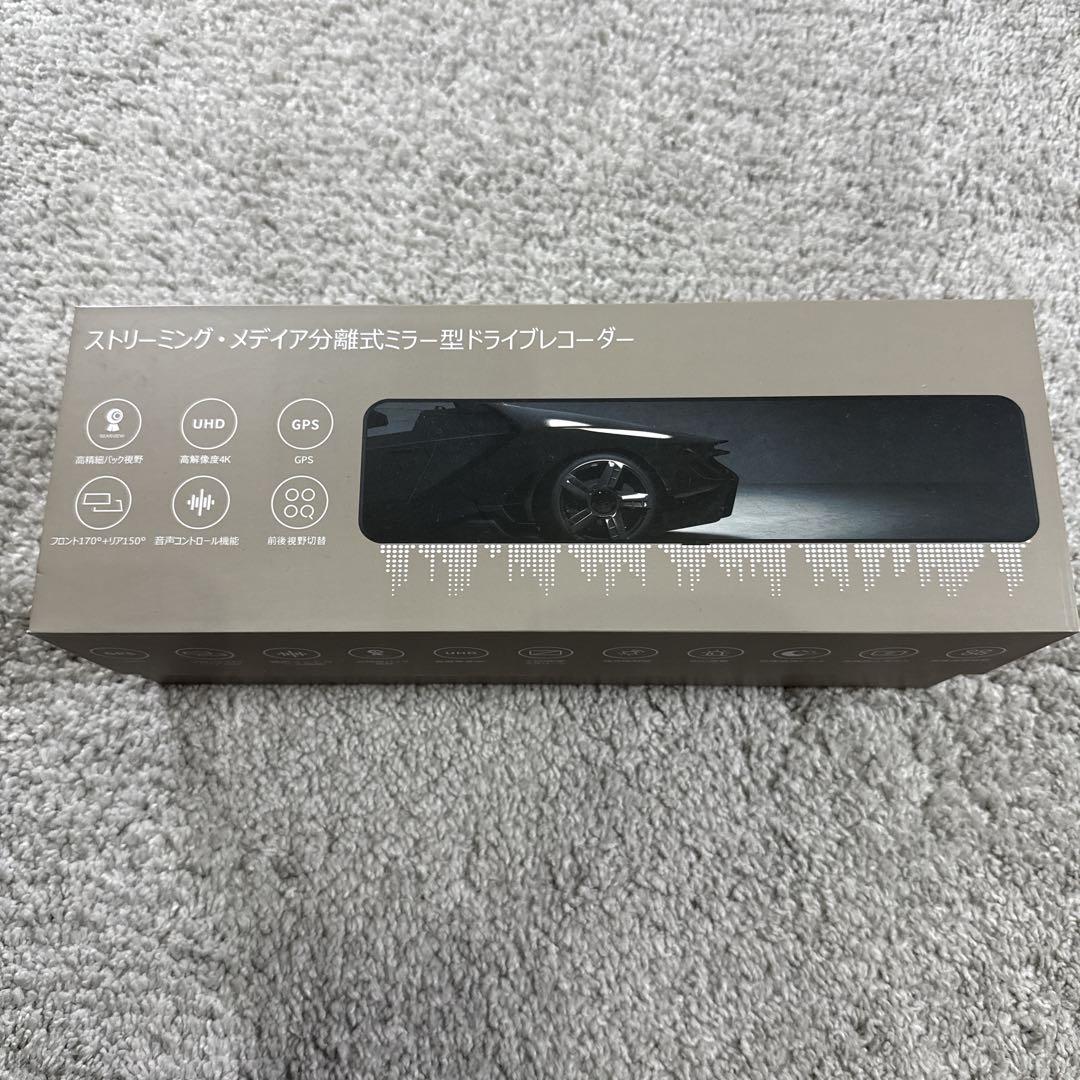 ドライブレコーダー ミラー型 フロントカメラ4K+リアカメラ1080Pドラレコ