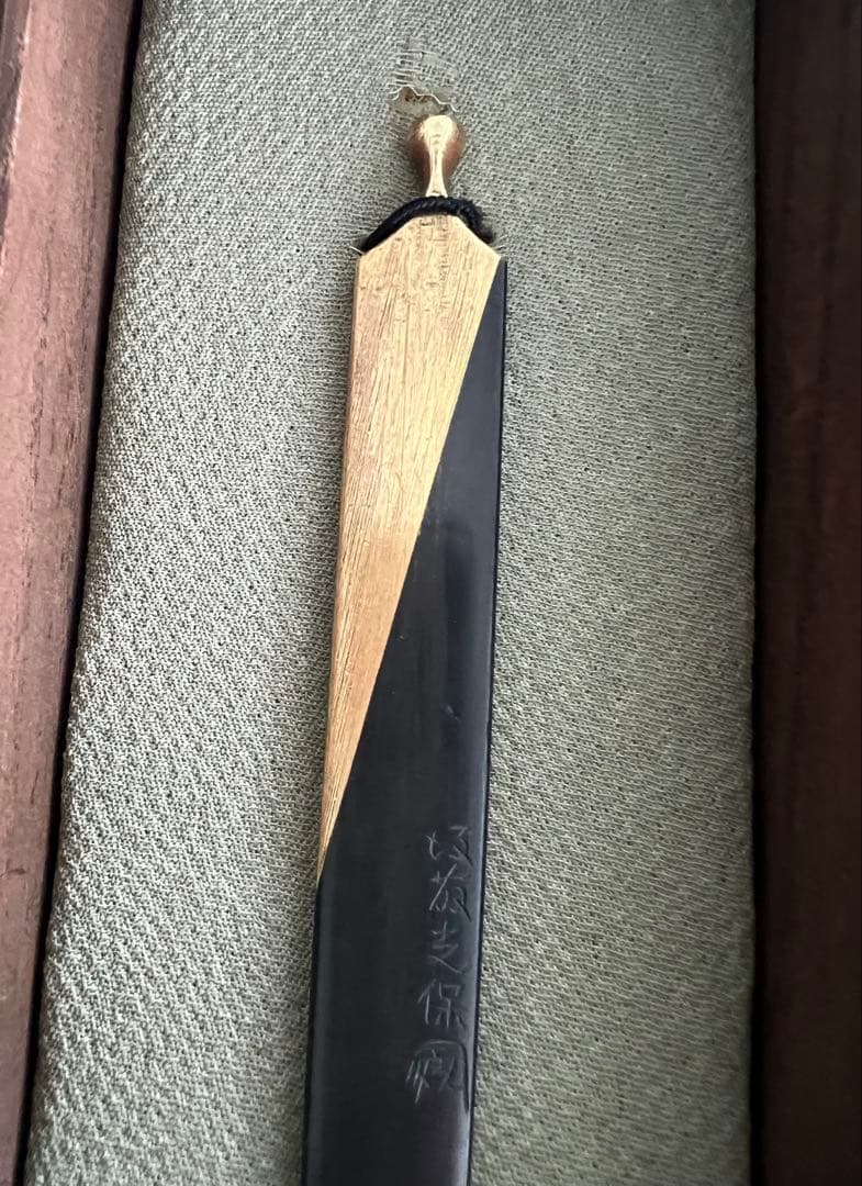 時代物 刀装具 筓 二重桐箱付き 拵 小道具 アンティーク