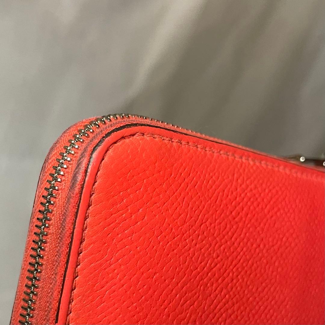HERMES アザップロングシルクイン ヴォーエプソン長財布ラウンドファスナー