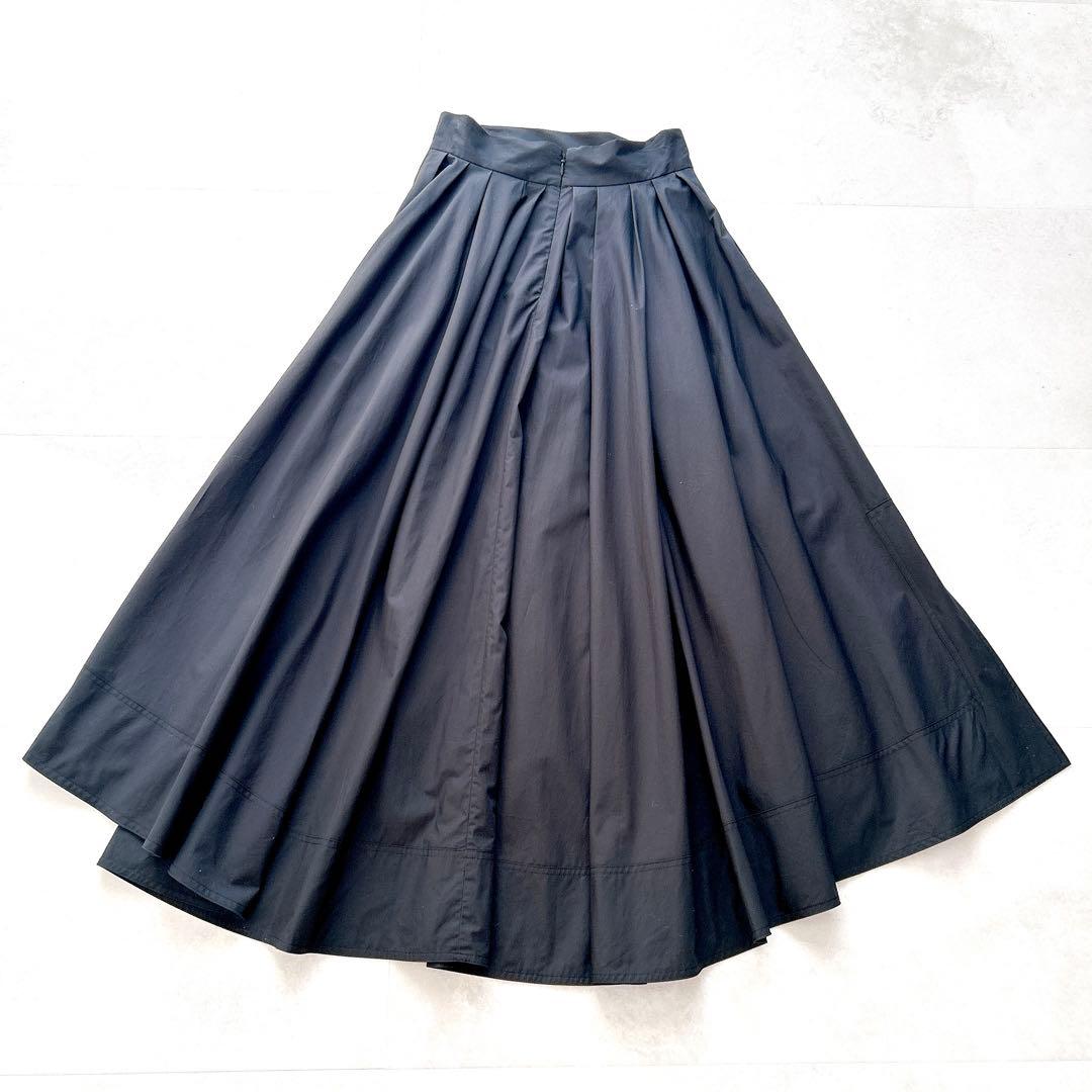 希少✨美品　マディソンブルー　タックボリュームスカート　近年モデル　ブラック00