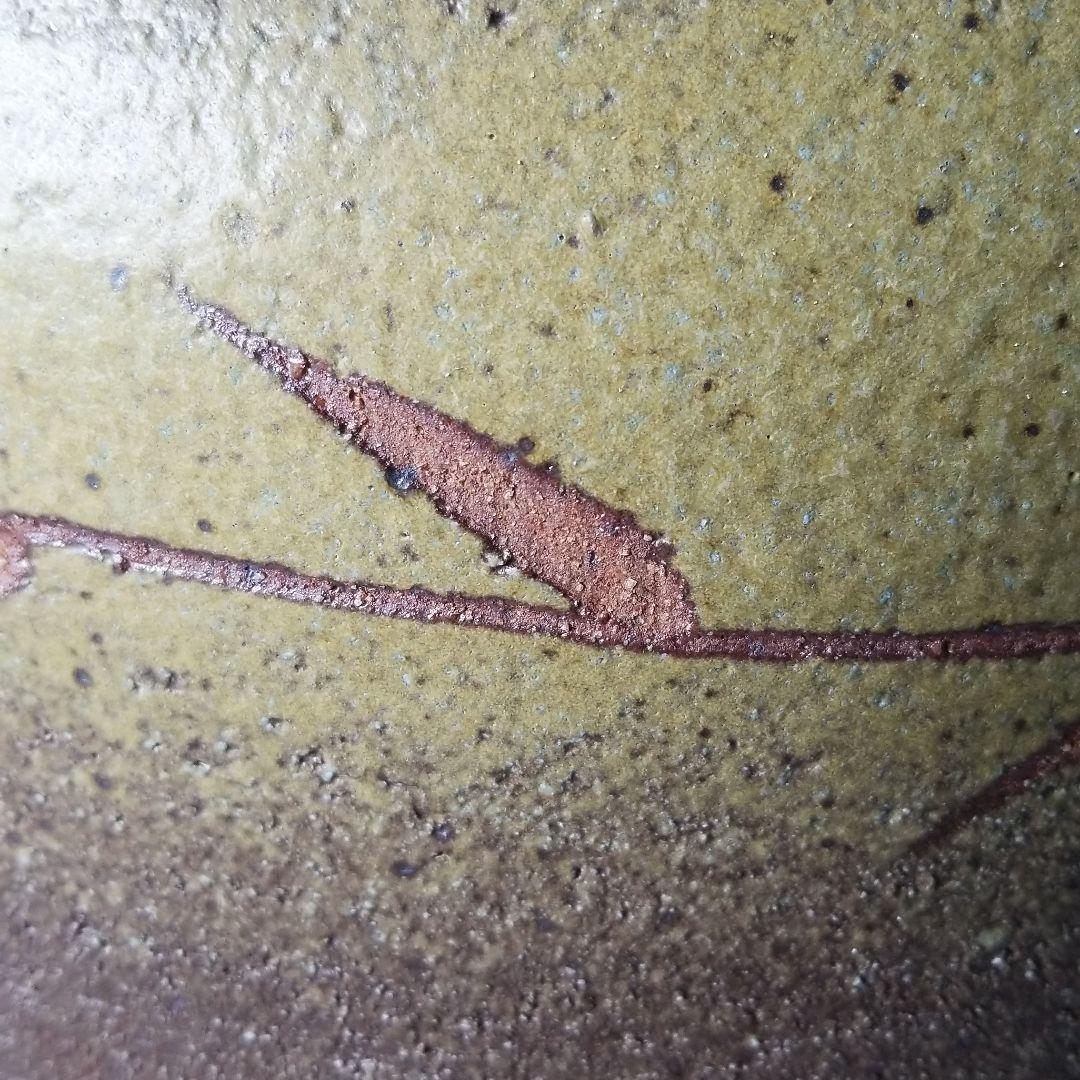 信楽焼傘立て 壷型絵付け 高さ４２cm