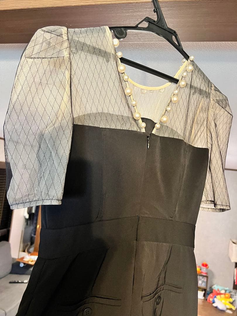 lagunamoon ladyパールネックパンツドレス