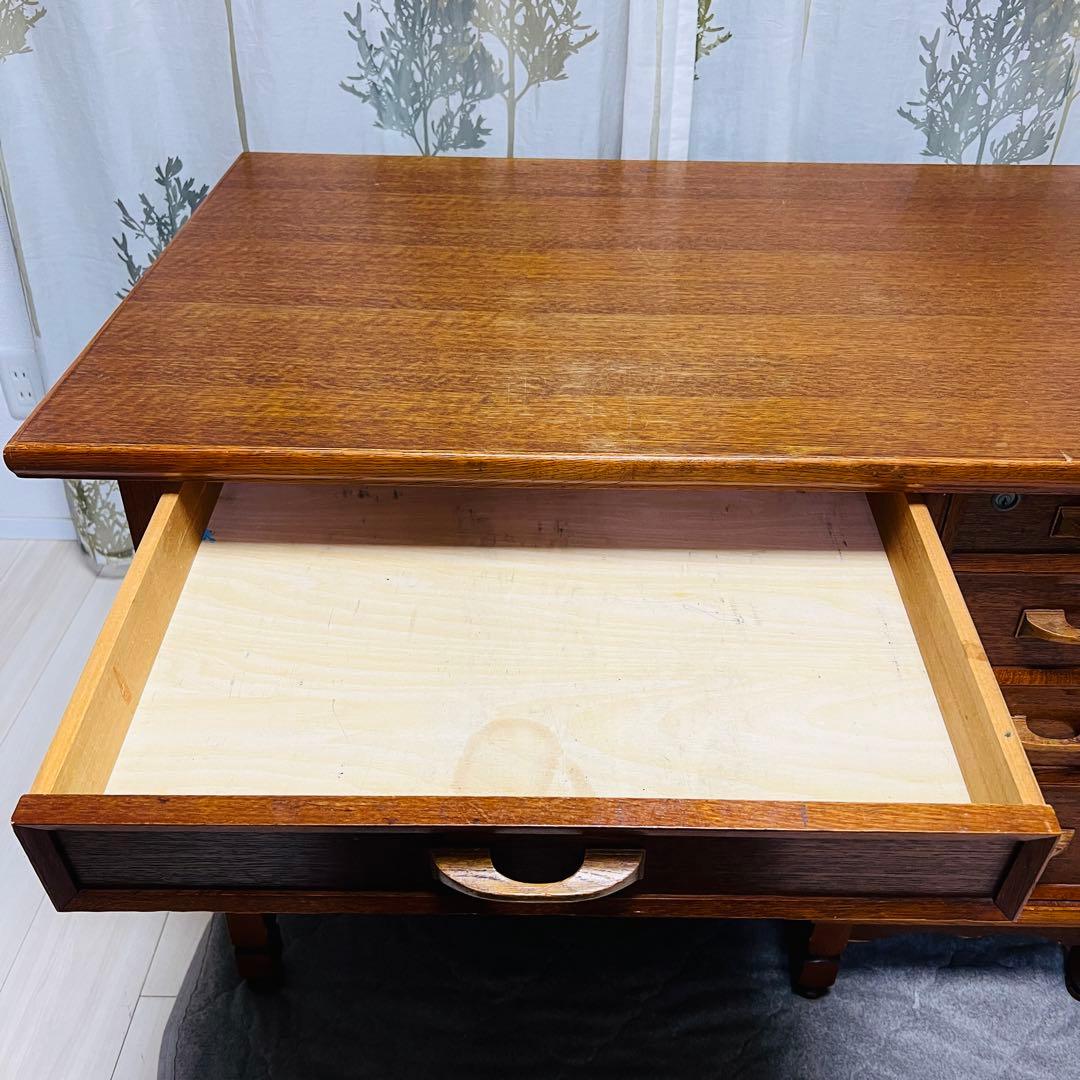 ヴィンテージ　デスク　勉強机　PCデスク　昭和レトロ　　木製　古民家