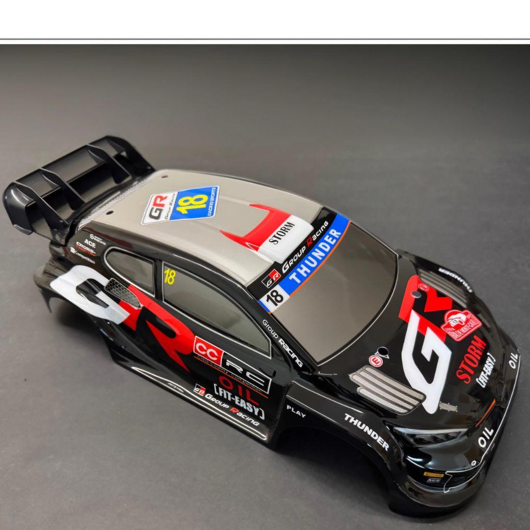 ラリー ボディ 黒 ラジコン TT02 TT01 タミヤ ヤリス シャーシ - メルカリ