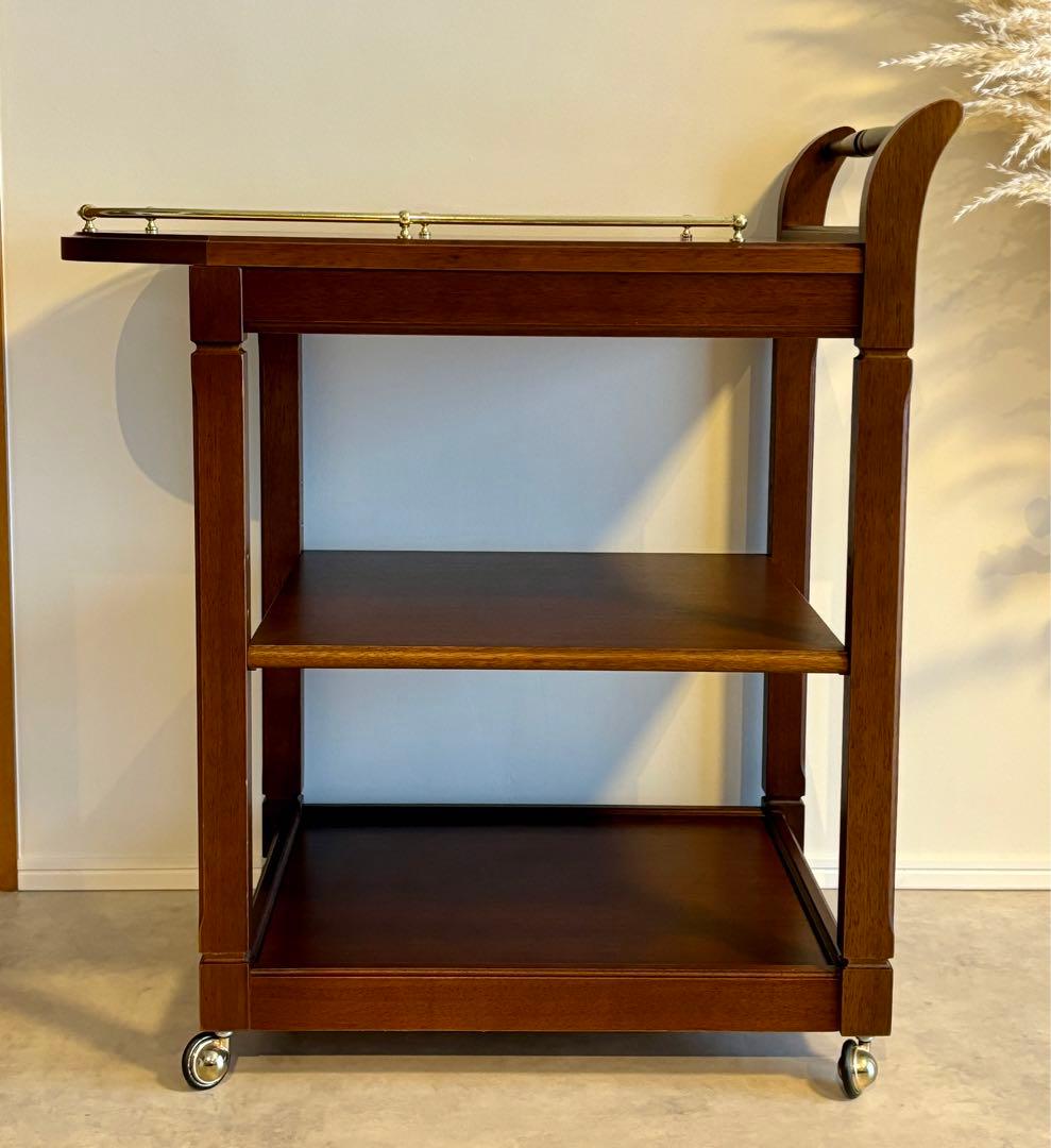 マルニ木工 キッチンワゴン アンティーク調マルニ木工 タイル