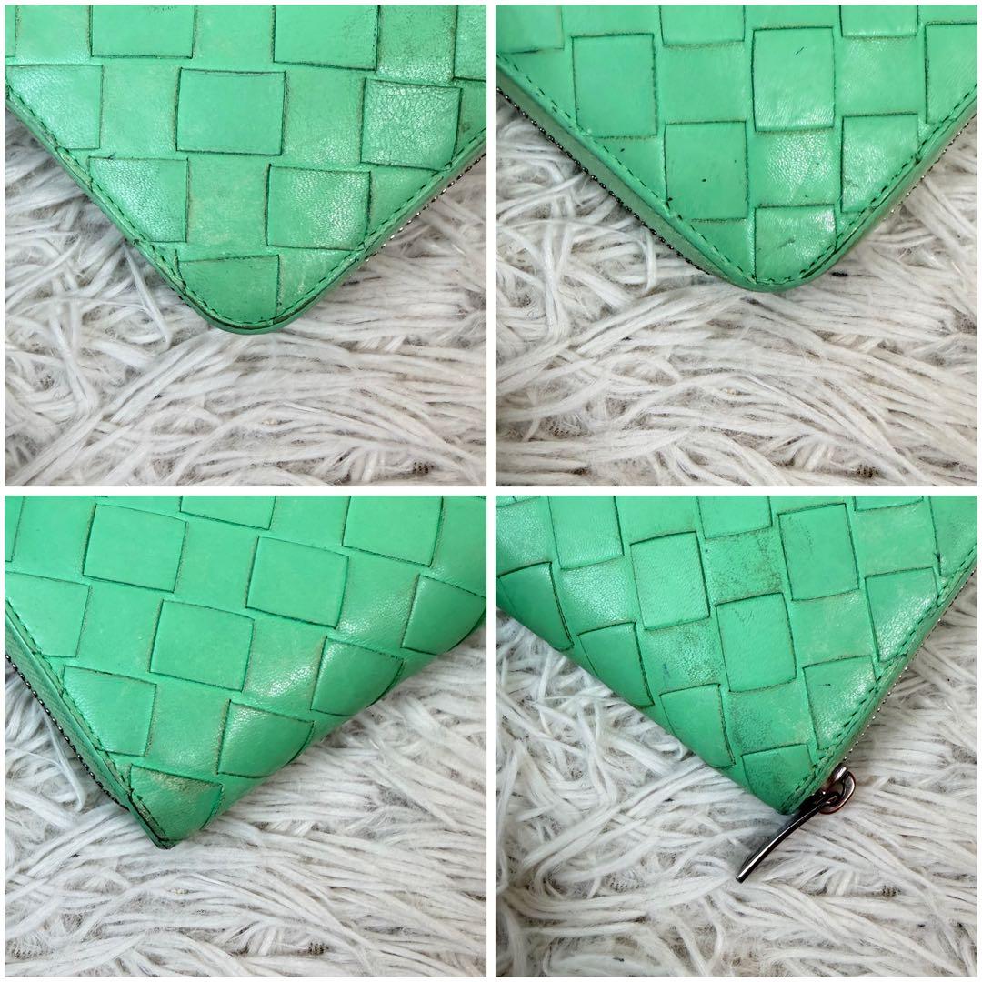 近年モデル✨BOTTEGAボッテガ 長財布 ラウンドファスナー グリーン