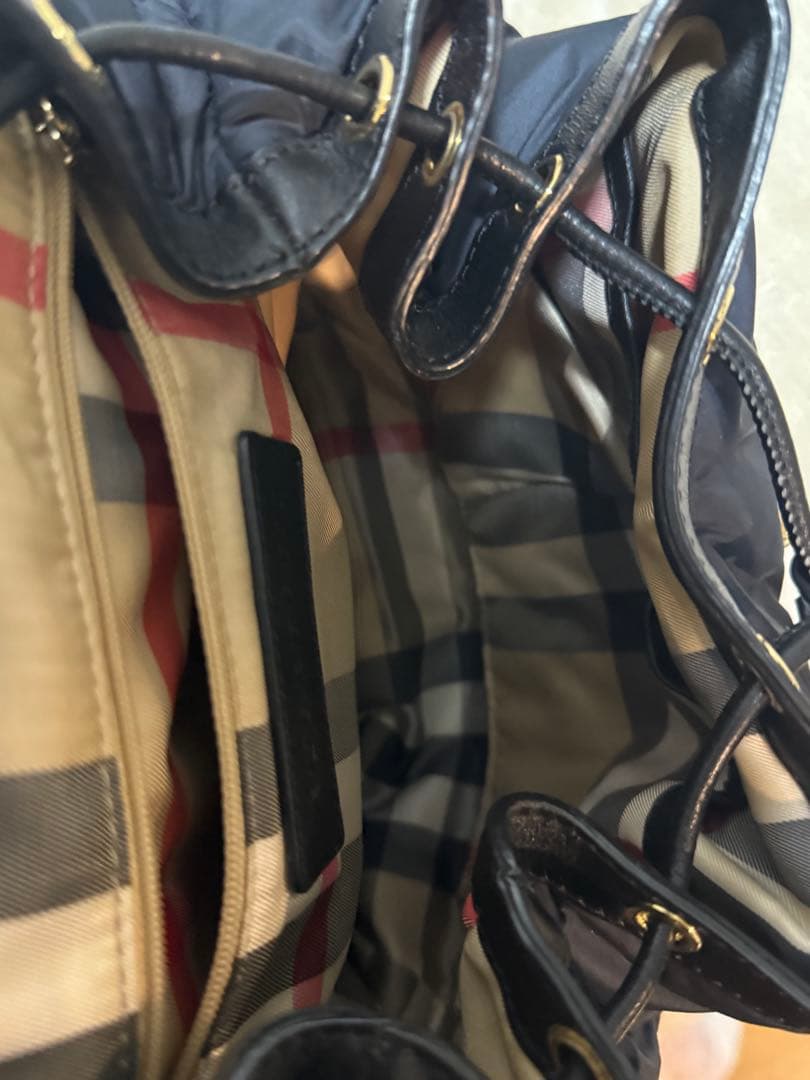 バーバリーネイビー キルティングリュック