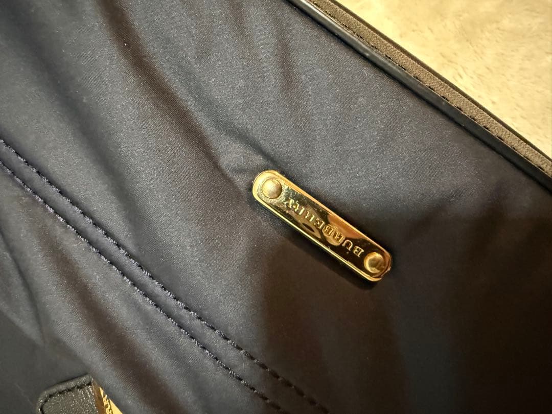 バーバリーネイビー キルティングリュック