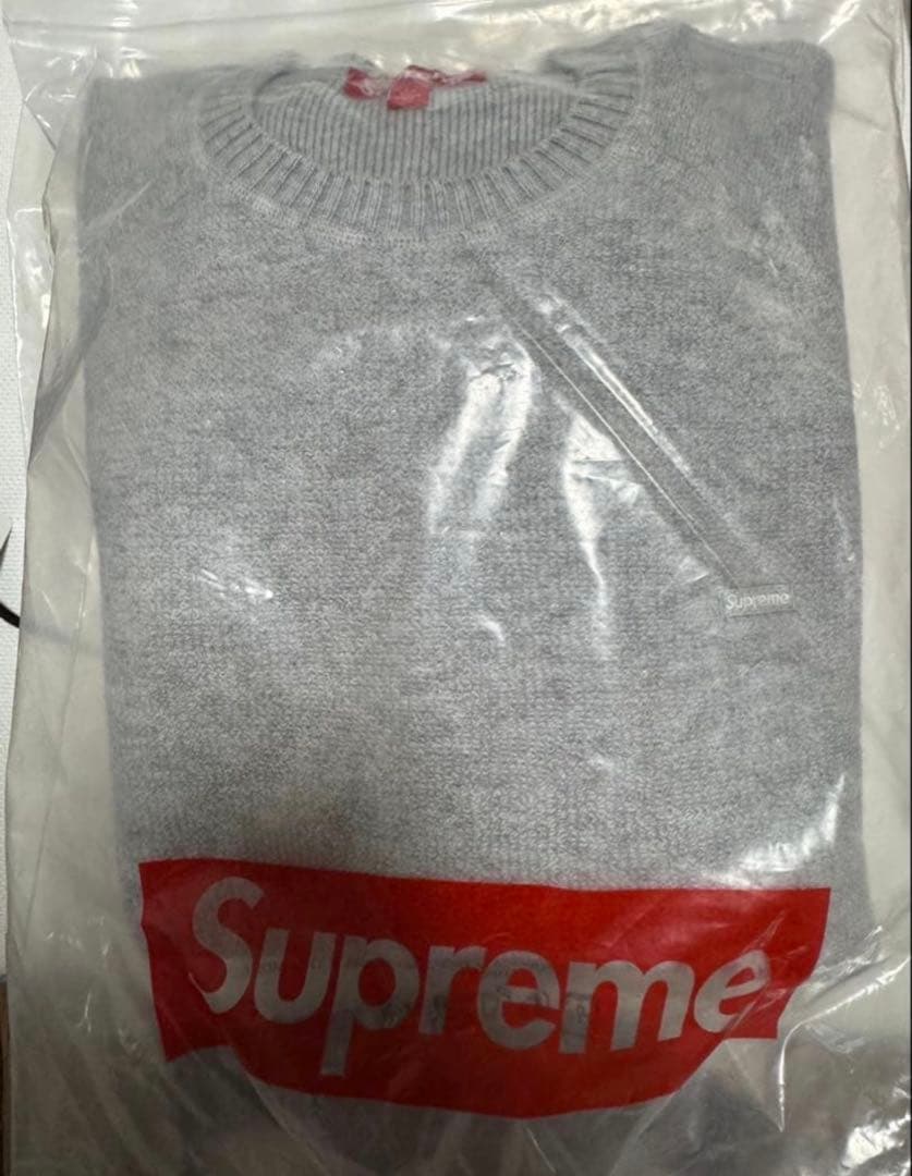 【新品未使用】SupremeグレーTerry Small Box Sweater