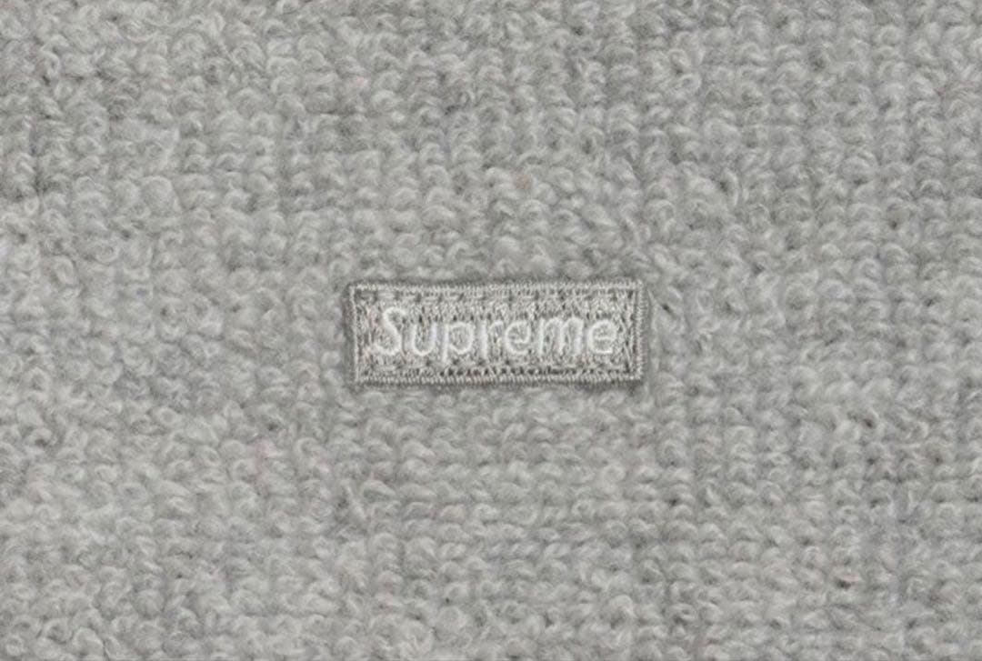 【新品未使用】SupremeグレーTerry Small Box Sweater