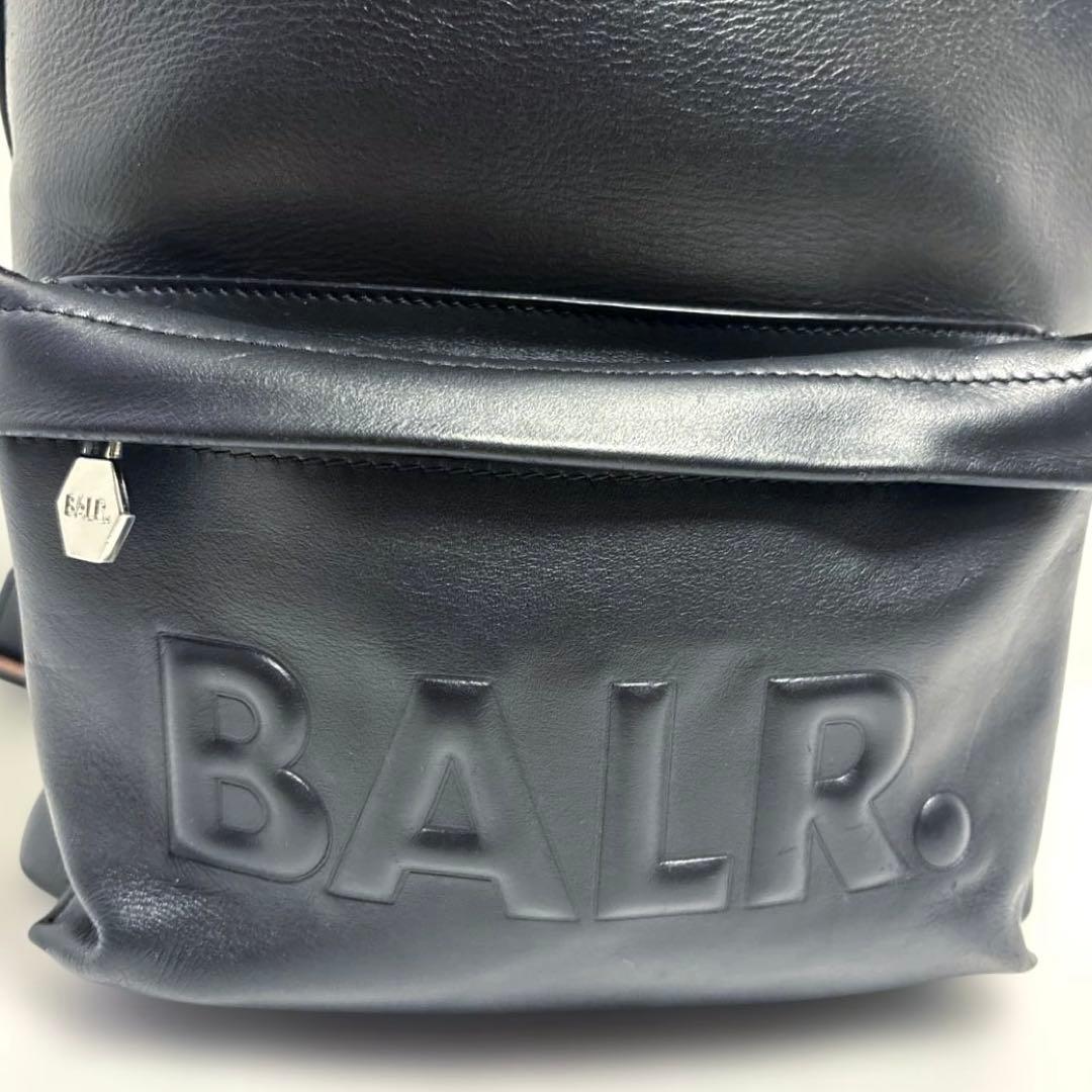美品ボーラー /BALR.レザーリュック•バックパック男女兼用