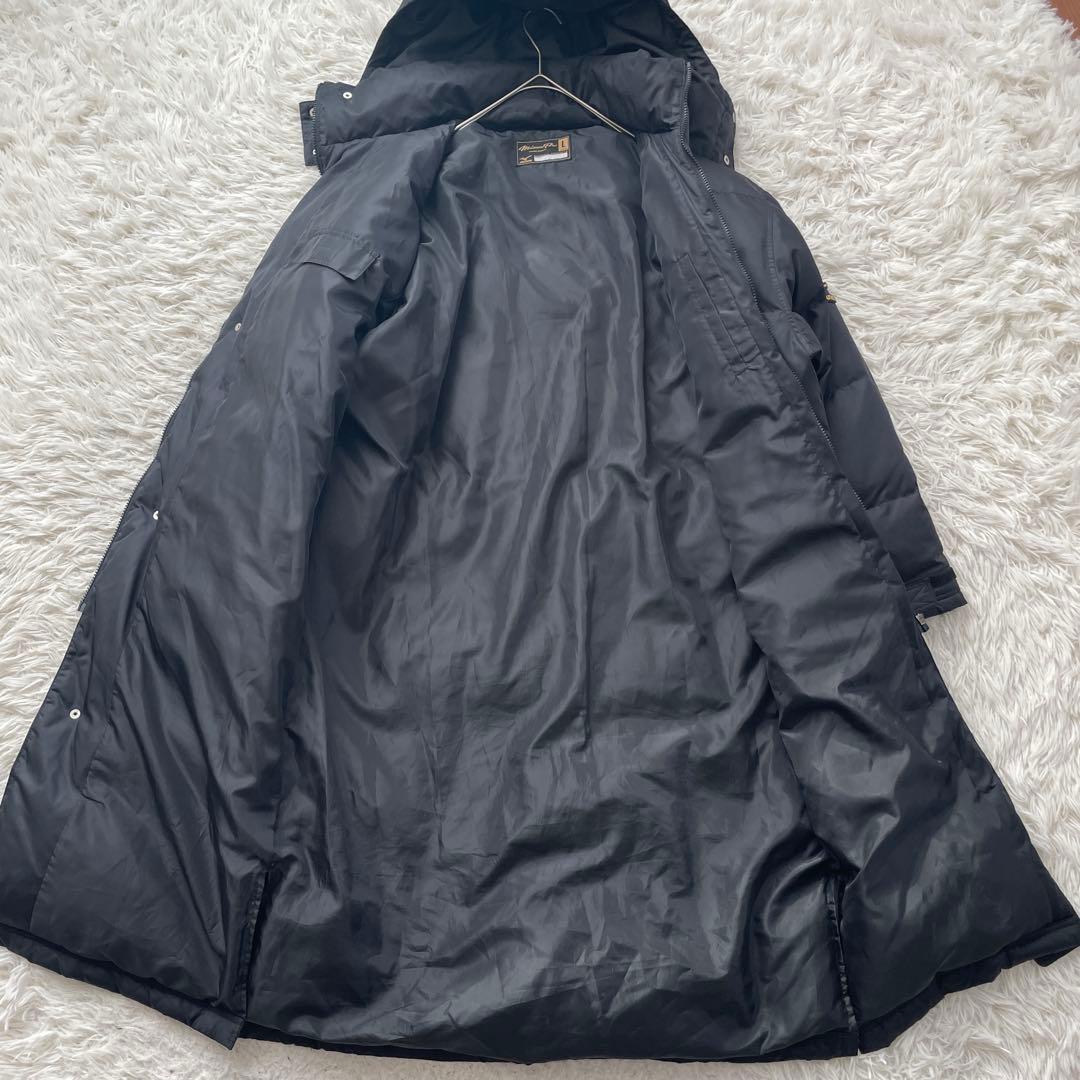 MIZUNO Pro ヌプシ ロング ベンチ ダウン ジャケット コート 刺繍