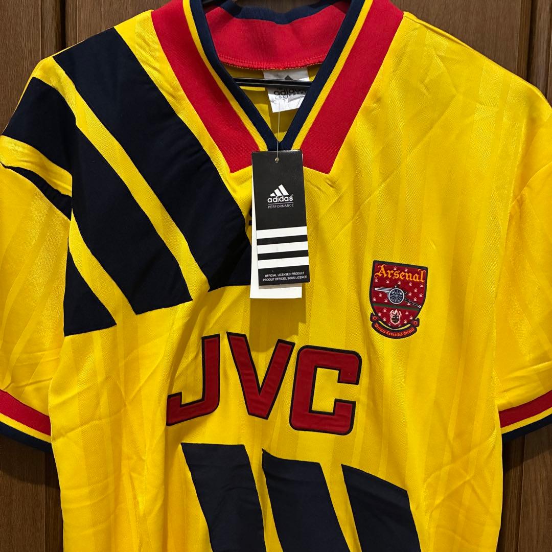 アーセナル adidas JVC ユニフォーム 復刻モデル イエロー 90's - メルカリ