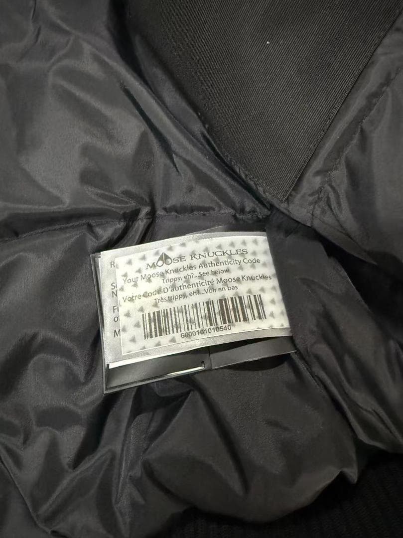 MOOSE KNUCKLES ブラックダウンジャケット~
