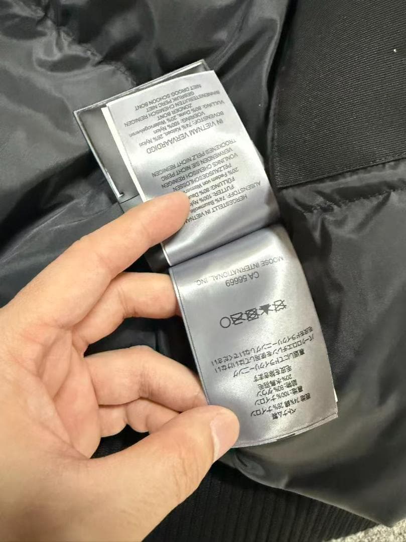 MOOSE KNUCKLES ブラックダウンジャケット~