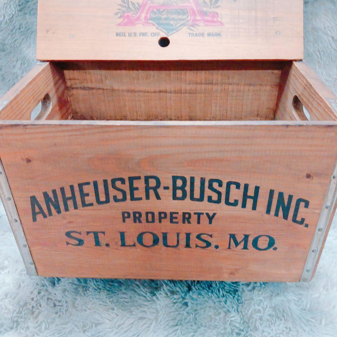 ❤️Budweiser❤️ヴィンテージ✨木箱 Anheuser-Busch 限定