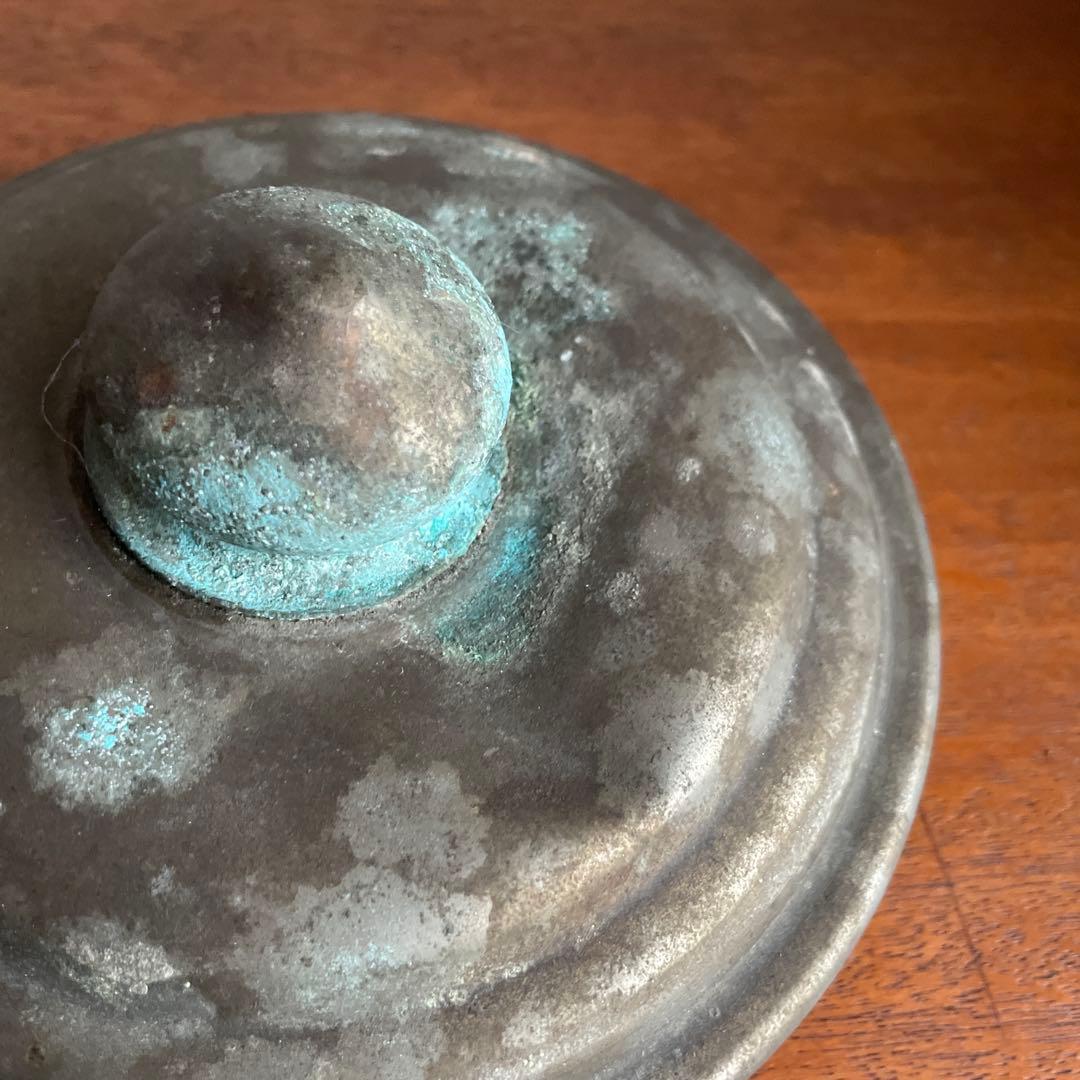 大きなガラスキャニスター 蓋付き 地球瓶 脚付き