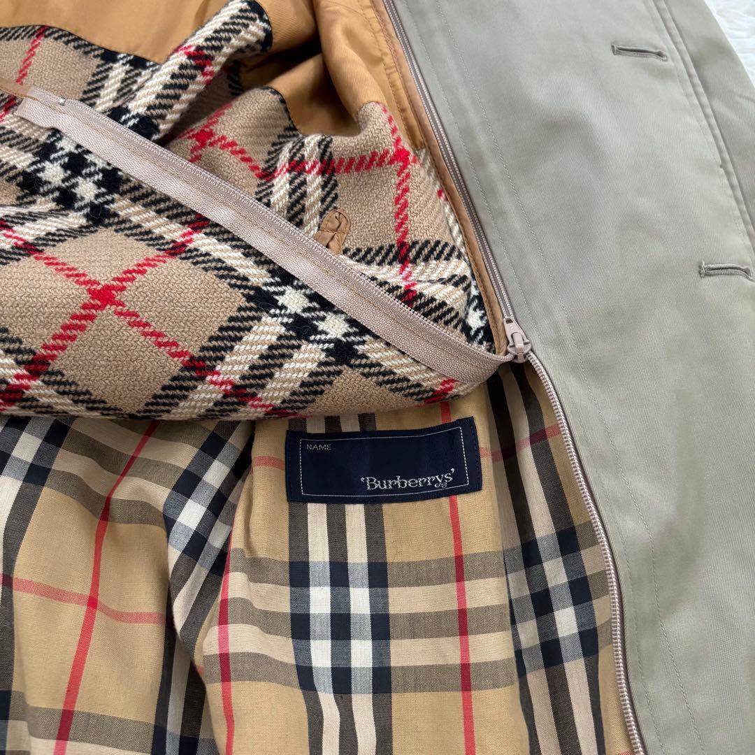 Burberrysバーバリー ノバチェック ステンカラーコート　ライナー カーキ