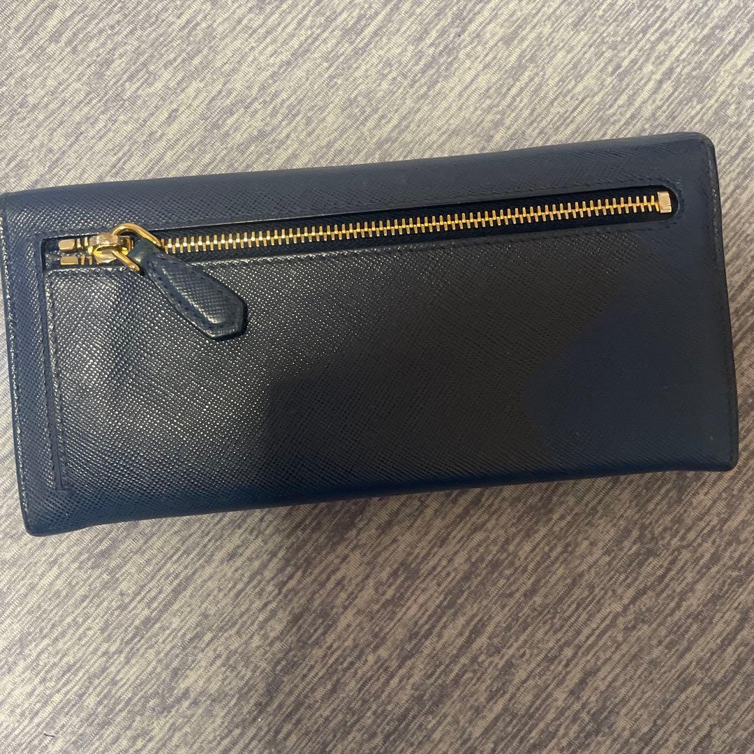 PRADA ネイビー 長財布